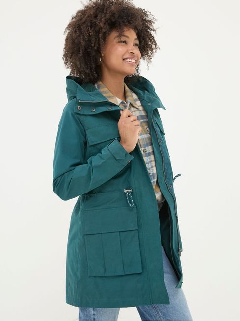 Teal Blue Waterproof Coat - KalisaHoldings