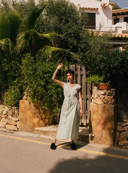 Linen Dress - Pastel - KalisaHoldings