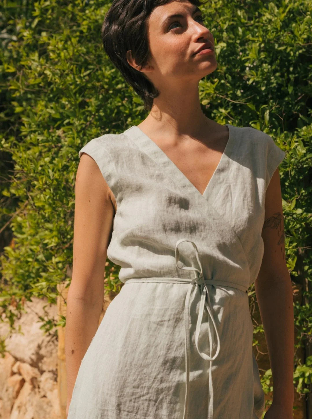 Linen Dress - Pastel - KalisaHoldings